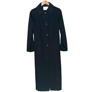 Fleurette Piacenza Long Wool Cashmere Four Button Trench